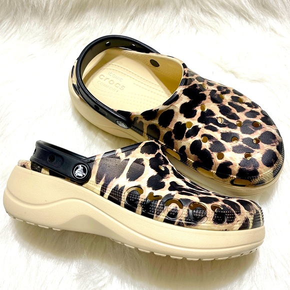 Classic Croc Platform in Animal Print - Picture 1 of 5